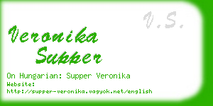 veronika supper business card